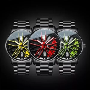 Car Rim Watch | Men's Luxury Quartz Wheel Hub Timepiece