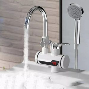 Electric Water Heater Kitchen Faucet with Shower - Instant Hot Tap