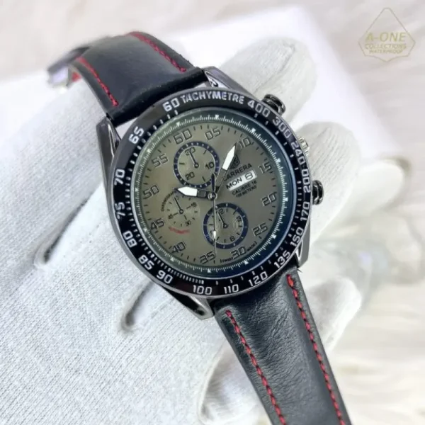 Carrera Leather Watch - Image 5